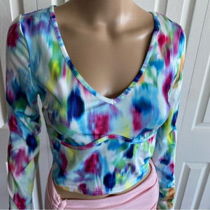 SHEIN - long-sleeved stretch Tie Dye sweater Size - US Small